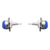 Gehna Jaipur Dumortierite Color Stone Stud Earrings In German Silver  For Girls & Women GE01-1428 - Image 4