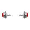 Gehna Jaipur Red Jasper Color Stone Stud Earrings In German Silver  For Girls & Women GE01-1433 - Image 4