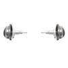 Gehna Jaipur Black Spinel Color Stone Stud Earrings In German Silver  For Girls & Women GE01-1438 - Image 4