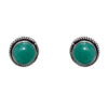 Gehna Jaipur Turquoise Color Stone Stud Earrings In German Silver  For Girls & Women GE01-1440