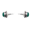 Gehna Jaipur Turquoise Color Stone Stud Earrings In German Silver  For Girls & Women GE01-1440 - Image 4
