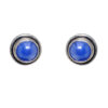 Gehna Jaipur Blue Quartz Color Stone Stud Earrings In German Silver Earrings For Girls & Women GE01-1461