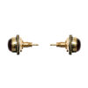 Gehna Jaipur Red Garnet Color Stone Stud Earrings In German Silver  For Girls & Women GE01-1473 - Image 4