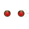 Gehna Jaipur Red Jasper Color Stone Stud Earrings In German Silver  For Girls & Women GE01-1475 - Image 3