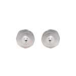 Gehna Jaipur Amethyst Color Stone Stud Earrings In German Silver  For Girls & Women GE01-1481 - Image 4