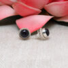 Gehna Jaipur Amethyst Color Stone Stud Earrings In German Silver  For Girls & Women GE01-1484 - Image 5