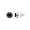 Gehna Jaipur Amethyst Color Stone Stud Earrings In German Silver  For Girls & Women GE01-1484 - Image 4