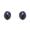 Gehna Jaipur Blue Sapphire Color Stone Stud Earrings In German Silver  For Girls & Women GE01-1493