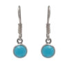 Gehna Jaipur Bezel Jewelry Blue Chalcedony Color Stone Earrings  For Girls & Women GE01-1495
