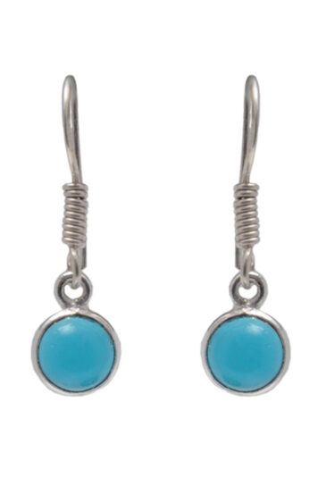 Gehna Jaipur Bezel Jewelry Blue Chalcedony Color Stone Earrings  For Girls & Women GE01-1495