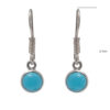 Gehna Jaipur Bezel Jewelry Blue Chalcedony Color Stone Earrings  For Girls & Women GE01-1495 - Image 3