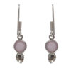 Gehna Jaipur Rose Quartz Color Stone Earrings In German Silver  For Girls & Women GE01-1496 - Image 4