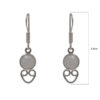 Gehna Jaipur White Moonstone Color Stone Earrings In German Silver  For Girls & Women GE01-1497 - Image 3
