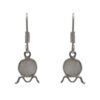Gehna Jaipur White Moonstone Earrings In German Silver  For Girls & Women GE01-1500 - Image 4