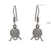 Gehna Jaipur White Moonstone Earrings In German Silver  For Girls & Women GE01-1500 - Image 3