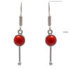 Gehna Jaipur Red Jasper Stone Earrings In German Silver  For Girls & Women GE01-1501 - Image 3