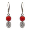 Gehna Jaipur Red Jasper Stone Earrings In German Silver  For Girls & Women GE01-1505
