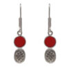 Gehna Jaipur Red Jasper Stone Earrings In German Silver  For Girls & Women GE01-1505 - Image 4