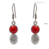 Gehna Jaipur Red Jasper Stone Earrings In German Silver  For Girls & Women GE01-1505 - Image 3