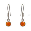 Gehna Jaipur Carnelian Color Stone Earrings In German Silver  For Girls & Women GE01-1506 - Image 3