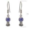 Gehna Jaipur Bezel Jewelry Amethyst Color Stone Earrings In German Silver  For Girls & Women GE01-1507 - Image 3