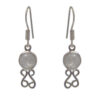 Gehna Jaipur White Moonstone Earrings In German Silver  For Girls & Women GE01-1509