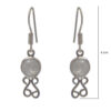 Gehna Jaipur White Moonstone Earrings In German Silver  For Girls & Women GE01-1509 - Image 3