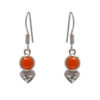 Gehna Jaipur Carnelian Color Stone Earrings In German Silver  For Girls & Women GE01-1511
