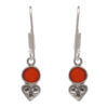 Gehna Jaipur Carnelian Color Stone Earrings In German Silver  For Girls & Women GE01-1511 - Image 4