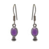 Gehna Jaipur Amethyst Color Stone Earrings In German Silver  For Girls & Women GE01-1512
