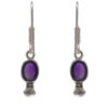 Gehna Jaipur Amethyst Color Stone Earrings In German Silver  For Girls & Women GE01-1512 - Image 4