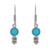 Gehna Jaipur Blue Chalcedony Color Stone Earrings In German Silver  For Girls & Women GE01-1514 - Image 4