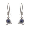 Gehna Jaipur Amethyst Color Stone Earrings In German Silver  For Girls & Women GE01-1516