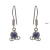 Gehna Jaipur Amethyst Color Stone Earrings In German Silver  For Girls & Women GE01-1516 - Image 3