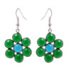 Gehna Jaipur Blue Chalcedony & Green Onyx Color Stone Studded Danglers For Girls & Women GE01-1542