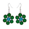 Gehna Jaipur Blue Chalcedony & Green Onyx Color Stone Studded Danglers For Girls & Women GE01-1542 - Image 4