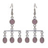 Gehna Jaipur Rose Quartz Color Stone Studded Dangler Style Earrings For Girls & Women GE01-1546