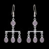 Gehna Jaipur Rose Quartz Color Stone Studded Dangler Style Earrings For Girls & Women GE01-1546 - Image 4