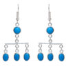 Gehna Jaipur Turquoise Color Stone Studded Dangler Style Earrings For Girls & Women GE01-1547