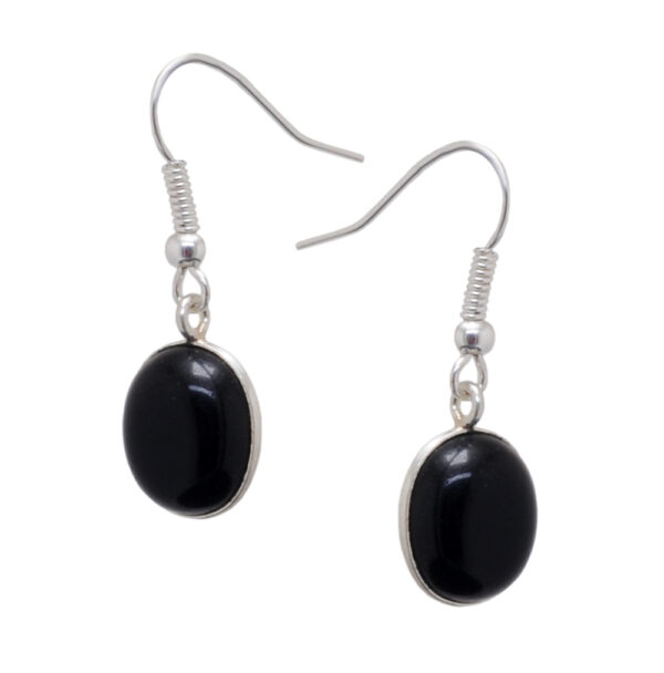Gehna Jaipur Black Onyx Color Stone Studded Earrings For Girls & Women GE01-1554 - Image 4