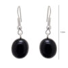 Gehna Jaipur Black Onyx Color Stone Studded Earrings For Girls & Women GE01-1554 - Image 3