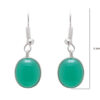 Gehna Jaipur Green Onyx Color Stone Studded Earrings For Girls & Women GE01-1557 - Image 3