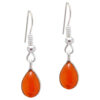 Gehna Jaipur Natural Carnelian Pear Shape Gemstone Studded Earrings For Girls & Women GE01-1561