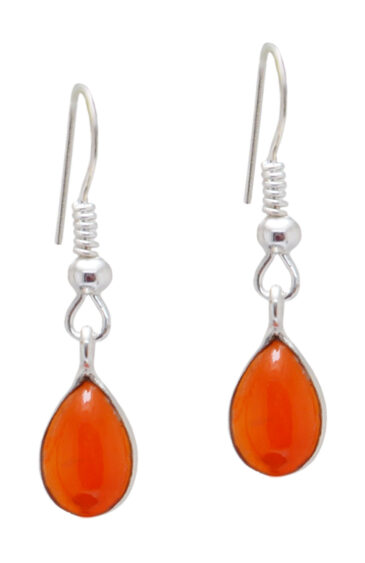 Gehna Jaipur Natural Carnelian Pear Shape Gemstone Studded Earrings For Girls & Women GE01-1561