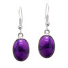 Gehna Jaipur Purple Turquoise Color Stone Studded Earrings For Girls & Women GE01-1562