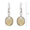 Gehna Jaipur Natural Citrine Gemstone Studded Bezel Earrings For Girls & Women GE01-1563 - Image 3