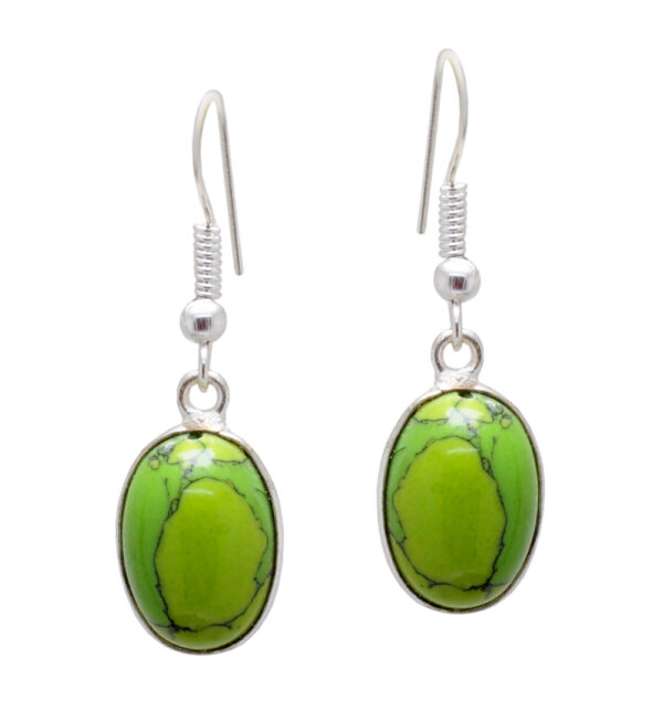 Gehna Jaipur Green Turquoise Color Stone Studded Earrings For Girls & Women GE01-1565