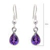 Gehna Jaipur "Aaa" Quality Amethyst Gemstone Studded Earrings For Girls & Women GE01-1575 - Image 3