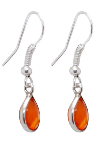 Gehna Jaipur Natural Orange Carnelian Gemstone Studded Earrings For Girls & Women GE01-1580