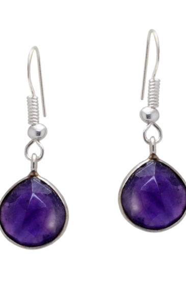 Gehna Jaipur Amethyst Gemstone Studded Earrings For Girls & Women GE01-1587